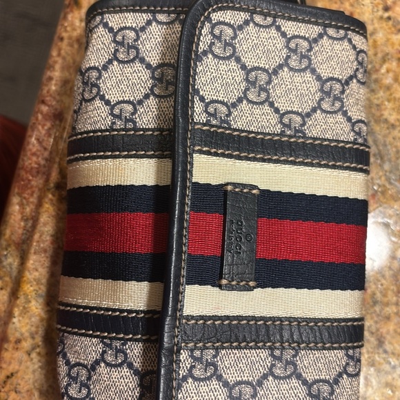 Preowned authentic Vintage Gucci Ophidia Blue Belt Bag. - Picture 9 of 9